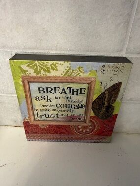 Inspirational 'Breathe' Wall Art - Kelly Rae Roberts